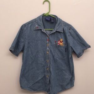 Vintage Winnie the Pooh Disney Button Up Shirt